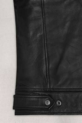 men's black lambskin leather jacket classic zip up style exclusive refined 3