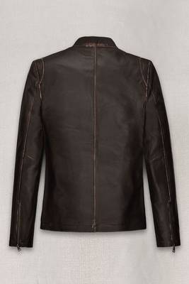men's brown premium lambskin leather jacket vintage inspired look modern 2