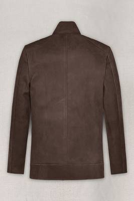 men's genuine lambskin leather jacket classic zip up style 2