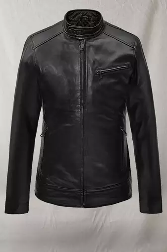 Men pure leather jacket for winter zed-black leather jacket  pure leather jacket