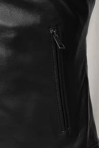 men's black lambskin leather jacket classic zip up style exclusive elegant