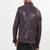 Purple racer mens leather jacket