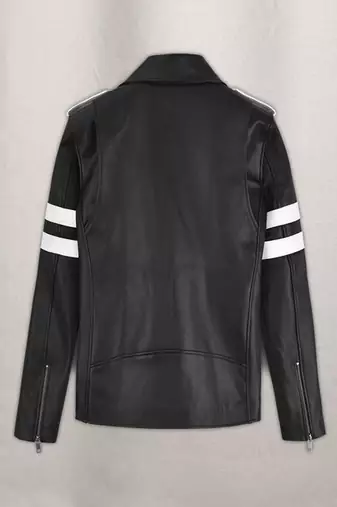 men's white lambskin leather jacket classic zip up style stylish