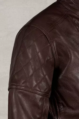 men's brown lambskin leather jacket classic zip up style versatile