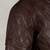 Men brown solid  qultited jacket lamb leather jacket