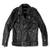 Isaac & david chicago mens black n brown new quilted mens leather jacket