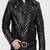 Isaac & david chicago mens black n brown new quilted mens leather jacket