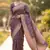 Banarasi viscose silk saree in chiku colour with  zari meenakri work