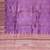 Banarasi viscose silk saree in lavender colour with  zari meenakri work