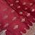 Banarasi viscose silk saree in red colour with  zari meenakri work