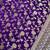Banarasi viscose silk saree in purple colour with floral zari jaal work