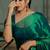 Green tissue silk blend saree