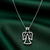 925 sterling silver elegant angel pendant necklace for women