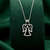 925 sterling silver elegant angel pendant necklace for women