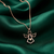 925 sterling silver rose gold-plated angel heart pendant necklace with crystal detailing for women