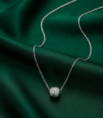 925 sterling silver elegant beaded charm pendant necklace for women