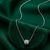 925 sterling silver elegant beaded charm pendant necklace for women