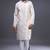 classic cream silk embroidered kurta pant set
