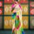 Multicolor printed embroidered saree