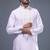 blush pink embroidered silk kurta pant set