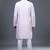 pastel pink embroidered silk kurta pant set