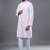 pastel pink embroidered silk kurta pant set