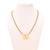 gold plated two wati mangalsutra with black beads