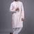 light pink mirror work kurta patiala set for men