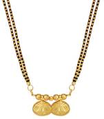gold plated maharashtrian wati mangalsutra for women