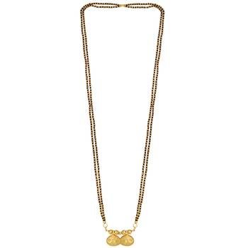 gold plated maharashtrian wati mangalsutra for women 2
