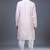 light pink mirror work kurta patiala set for men