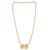 gold plated long two wati mangalsutra with beads