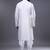 off white threadwork kurta patiala set for men
