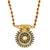 micron gold sun motif long mangalsutra for women