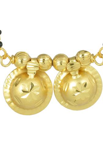 brass micron gold two wati traditional mangalsutra