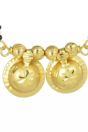 brass micron gold two wati traditional mangalsutra
