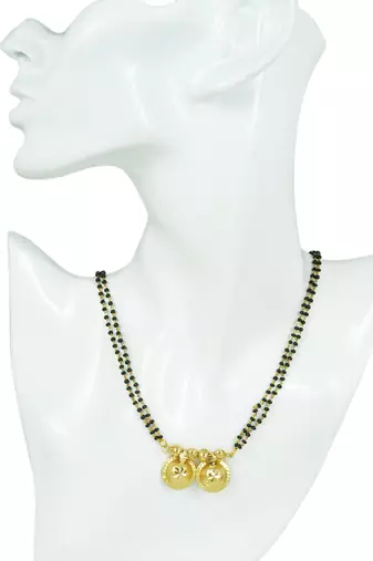 brass micron gold two wati traditional mangalsutra