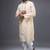 cream embroidered silk kurta patiala set for men