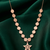 rose gold star pendant disc necklace in 925 sterling silver | elegant statement charm necklace for women