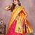 Women's Jacquard Paithani Silk Zari Weaving Stitched Lehenga With Unstitched Blouse and Dupatta