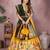 Women's Jacquard Paithani Silk Zari Weaving Stitched Lehenga With Unstitched Blouse and Dupatta