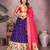 Women's Jacquard Paithani Silk Zari Weaving Stitched Lehenga With Unstitched Blouse and Dupatta
