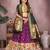 Women's Jacquard Paithani Silk Zari Weaving Stitched Lehenga With Unstitched Blouse and Dupatta