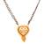 brass gold plated heart shape meenakari mangalsutra