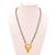 brass gold plated heart shape meenakari mangalsutra