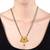 traditional brass gold plated handmade meenakari mangalsutra