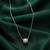 925 sterling silver cylindrical crystal bead pendant necklace for women