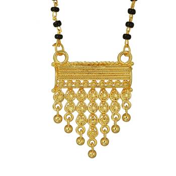 traditional designer brass gold handmade mangalsutra 2
