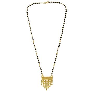 traditional designer brass gold handmade mangalsutra 4