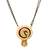 ethnic gold plated peacock motif mangalsutra
